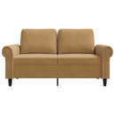 vidaXL kétszemélyes barna bársony kanapé 120 cm