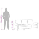 vidaXL 3 személyes bordó bársony kanapé 180 cm