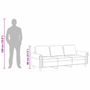 vidaXL 3 személyes sárga bársony kanapé 180 cm