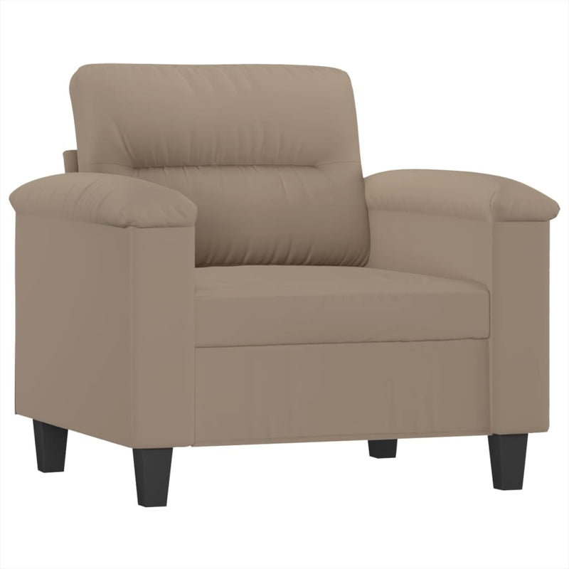 vidaXL tópszínű mikroszálas szövet kanapéfotel 60 cm