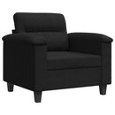 vidaXL fekete mikroszálas szövet kanapéfotel 60 cm