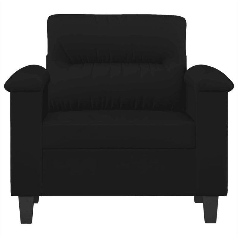 vidaXL fekete mikroszálas szövet kanapéfotel 60 cm