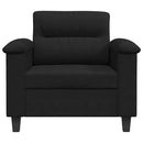 vidaXL fekete mikroszálas szövet kanapéfotel 60 cm
