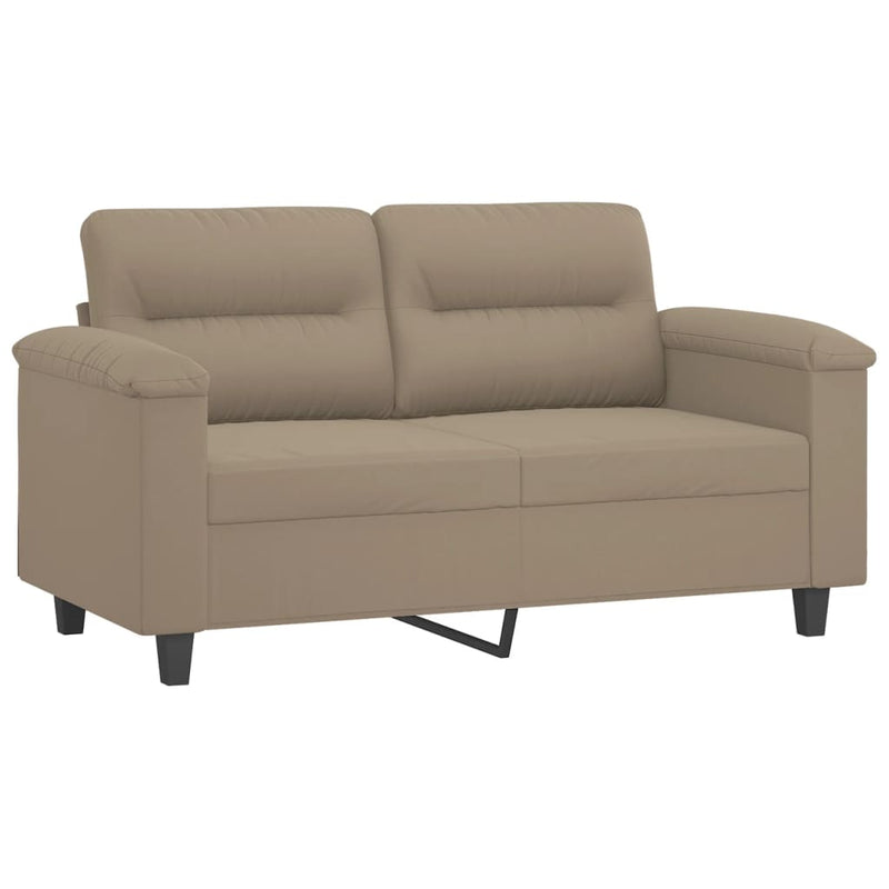 vidaXL kétszemélyes tópszínű mikroszálas szövetkanapé 120 cm