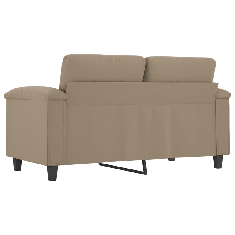vidaXL kétszemélyes tópszínű mikroszálas szövetkanapé 120 cm