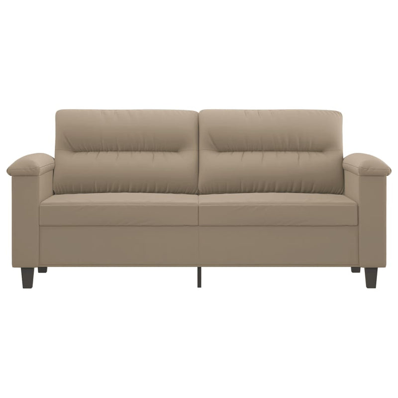 vidaXL kétszemélyes tópszínű mikroszálas szövetkanapé 140 cm