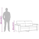 vidaXL kétszemélyes fekete mikroszálas szövetkanapé 140 cm