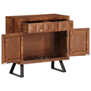 vidaXL fiókos szekrény mézbarna 70x35x70 cm tömörfa akácfa