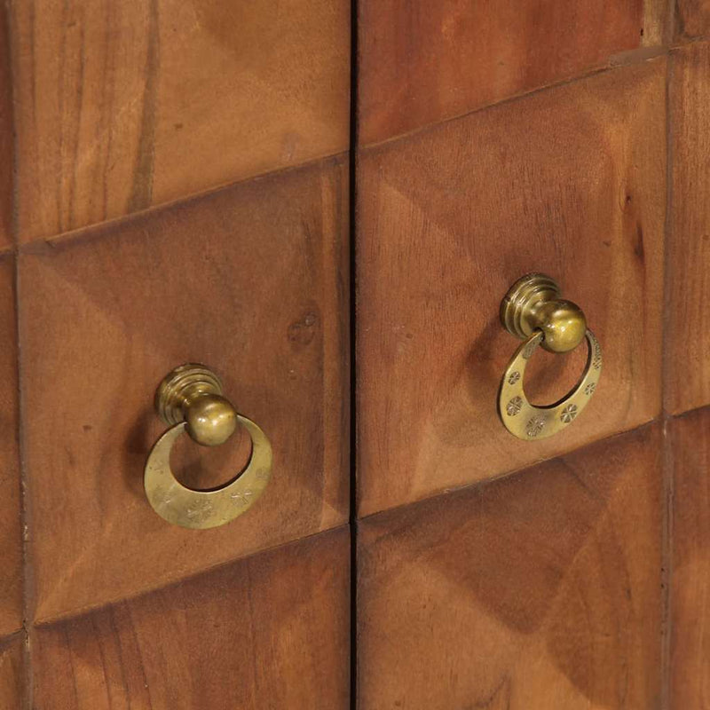 vidaXL fiókos szekrény mézbarna 70x35x70 cm tömörfa akácfa