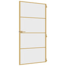 vidaXL arany edzett üveg alumínium vékony beltéri ajtó 102,5x201,5 cm