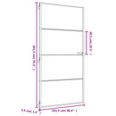 vidaXL arany edzett üveg alumínium vékony beltéri ajtó 102,5x201,5 cm