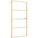 vidaXL arany edzett üveg és alumínium beltéri ajtó 102,5x201,5 cm
