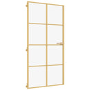 vidaXL arany edzett üveg és alumínium beltéri ajtó 102,5x201,5 cm