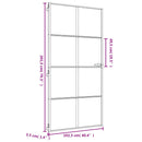 vidaXL arany edzett üveg és alumínium beltéri ajtó 102,5x201,5 cm