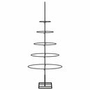 vidaXL fekete fém karácsonyfa dekorációhoz 90 cm
