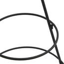 vidaXL fekete fém karácsonyfa dekorációhoz 90 cm