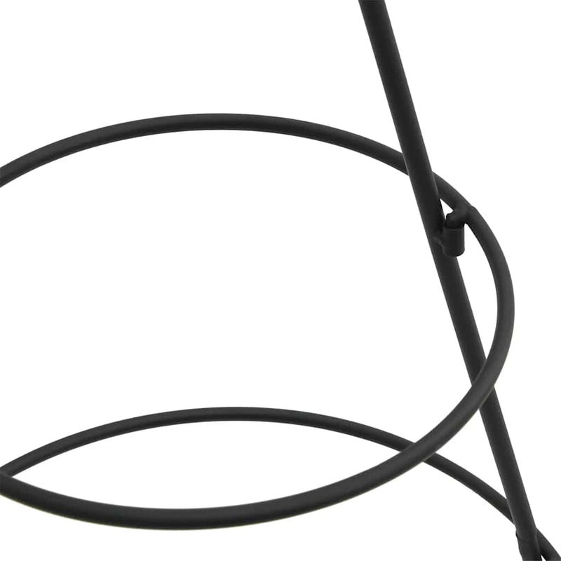 vidaXL fekete fém karácsonyfa dekorációhoz 90 cm