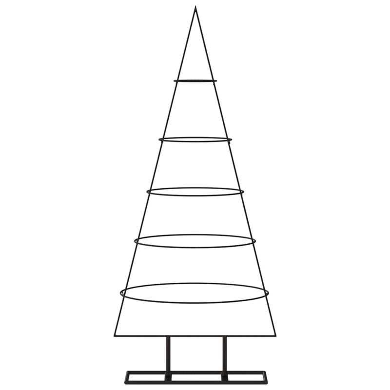 vidaXL fekete fém karácsonyfa dekorációhoz 125 cm