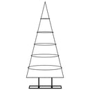 vidaXL fekete fém karácsonyfa dekorációhoz 125 cm