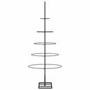 vidaXL | Fém karácsonyfa | állvánnyal 125 cm Porszórt Acél