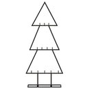 vidaXL fekete fém karácsonyfa dekorációhoz 60 cm