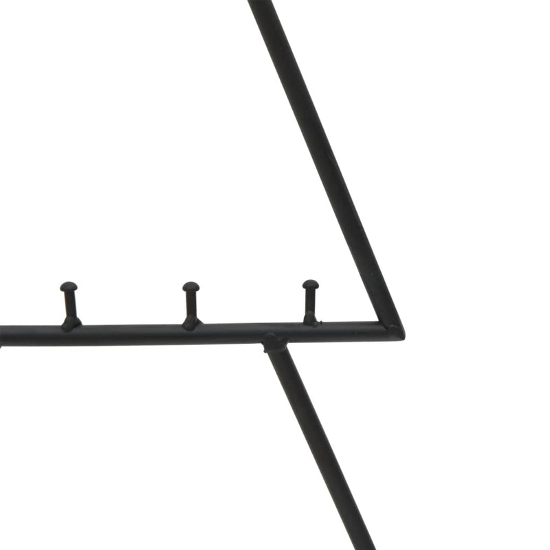 vidaXL fekete fém karácsonyfa dekorációhoz 60 cm