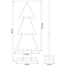 vidaXL fekete fém karácsonyfa dekorációhoz 60 cm