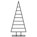 vidaXL fekete fém karácsonyfa dekorációhoz 125 cm