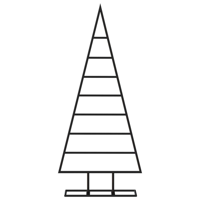 vidaXL fekete fém karácsonyfa dekorációhoz 125 cm