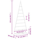 vidaXL fekete fém karácsonyfa dekorációhoz 125 cm