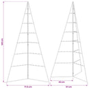 vidaXL fekete fém karácsonyfa dekorációhoz 140 cm