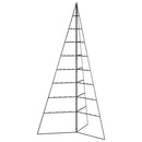 vidaXL fekete fém karácsonyfa dekorációhoz 180 cm