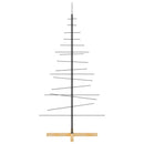 vidaXL fekete fém karácsonyfa alap dekorációhoz 150 cm