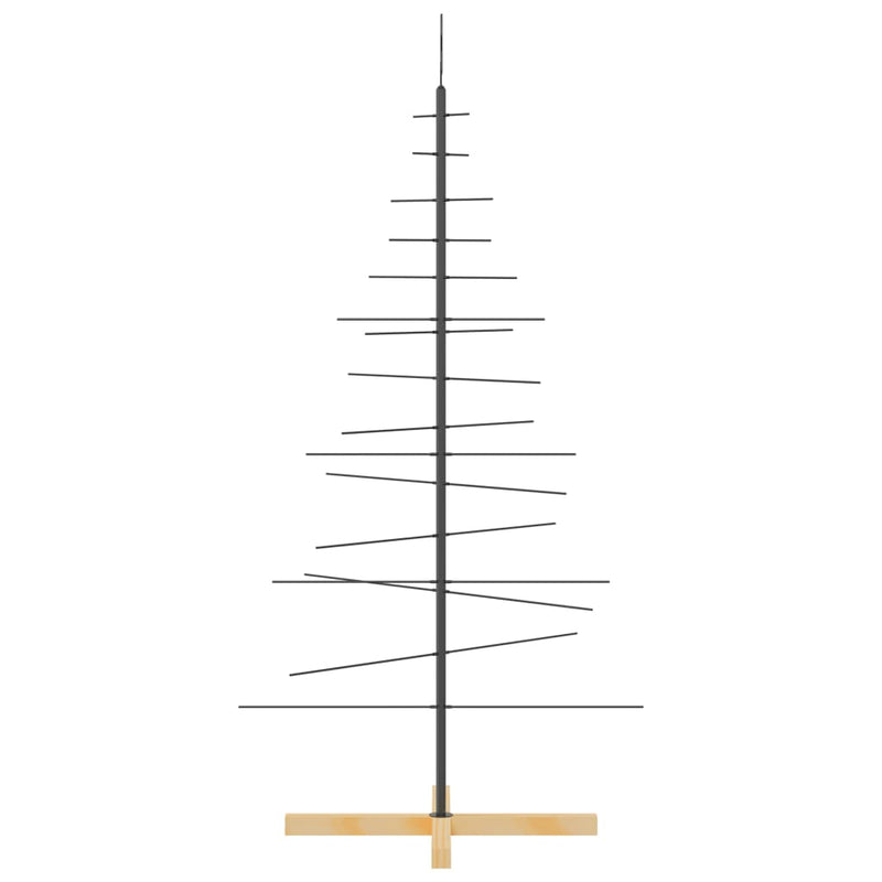 vidaXL fekete fém karácsonyfa alap dekorációhoz 150 cm
