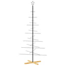 vidaXL fekete fém karácsonyfa alap dekorációhoz 180 cm