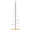 vidaXL fekete fém karácsonyfa alap dekorációhoz 180 cm