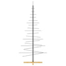 vidaXL fekete fém karácsonyfa alap dekorációhoz 180 cm