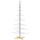 vidaXL fekete fém karácsonyfa alap dekorációhoz 180 cm