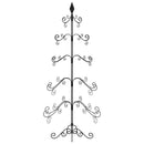 vidaXL fekete fém karácsonyfa dekorációhoz 150 cm