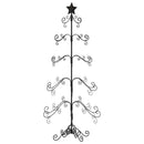 vidaXL fekete fém karácsonyfa dekorációhoz 150 cm