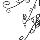 vidaXL fekete fém karácsonyfa dekorációhoz 150 cm