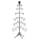 vidaXL fekete fém karácsonyfa dekorációhoz 180 cm