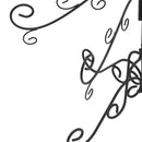 vidaXL fekete fém karácsonyfa dekorációhoz 180 cm