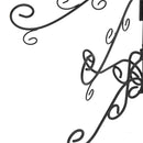 vidaXL fekete fém karácsonyfa dekorációhoz 215 cm