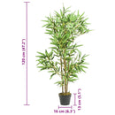 vidaXL zöld mű bambuszfa 552 levéllel 120 cm