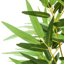 vidaXL zöld mű bambusz fa 1288 levéllel 180 cm