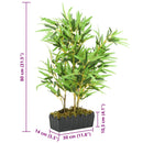 vidaXL zöld mű bambuszfa 500 levéllel 80 cm