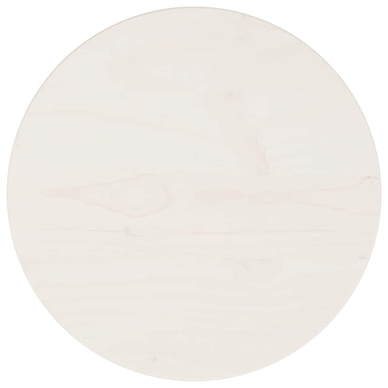 vidaXL fehér tömör fenyőfa kerek asztallap Ø30 x 3 cm