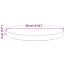 vidaXL fehér tömör fenyőfa kerek asztallap Ø30 x 3 cm