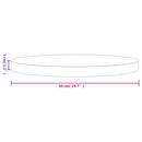 vidaXL fehér tömör fenyőfa kerek asztallap Ø50 x 3 cm